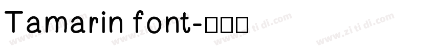 Tamarin font字体转换